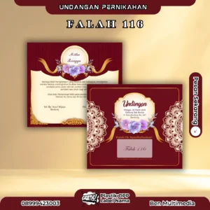 Percetakan Blangko Undangan Falah 116