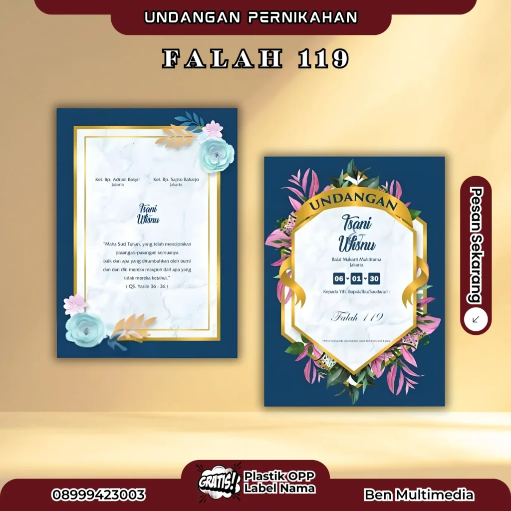 Percetakan Blangko Undangan Falah 119