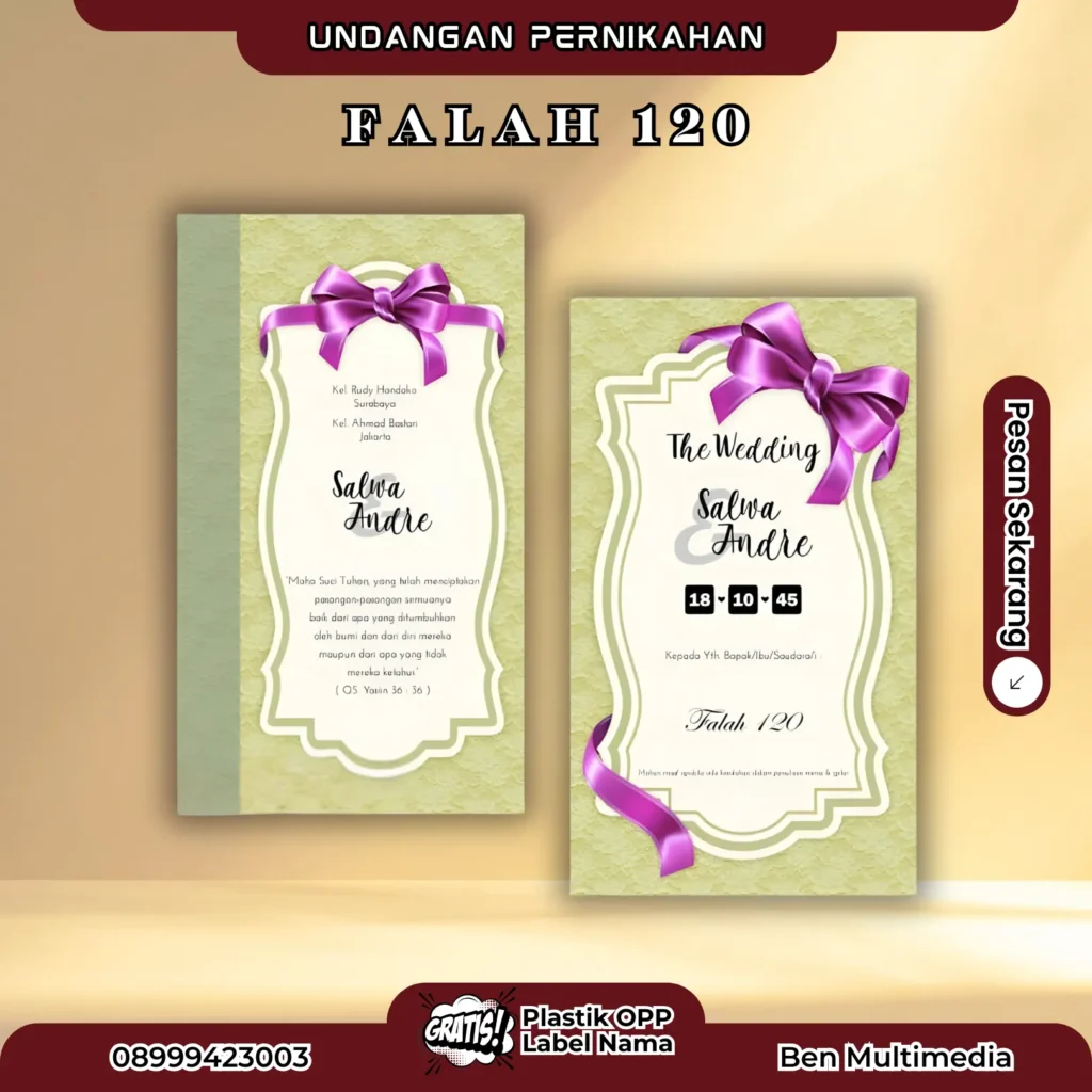 Percetakan Blangko Undangan Falah 120