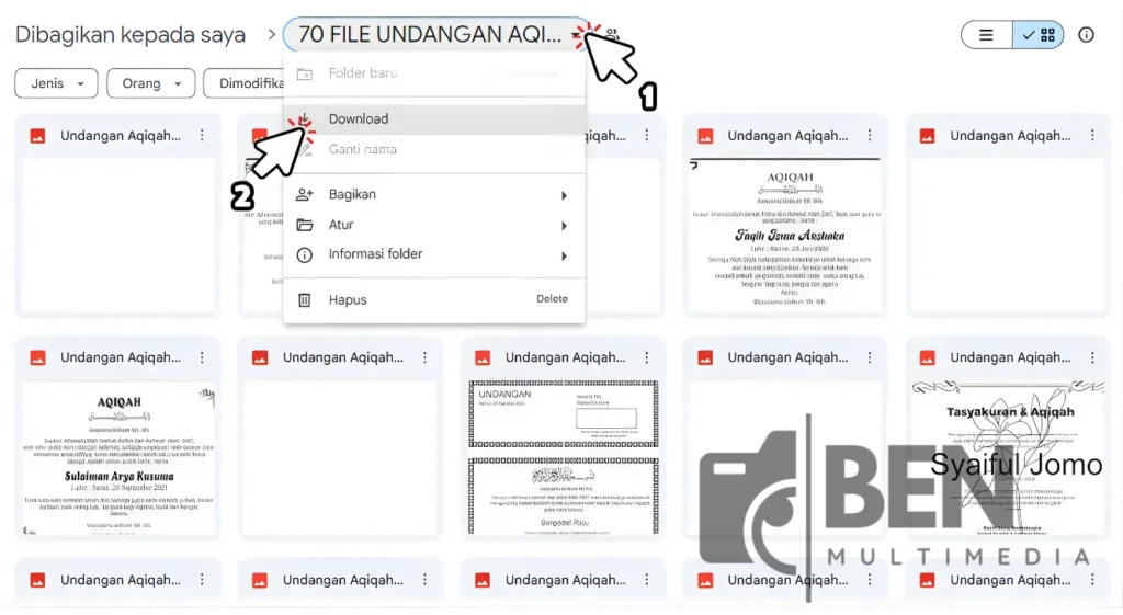 Cara Download File Batch (Sekaligus) Lewat Folder Google Drive