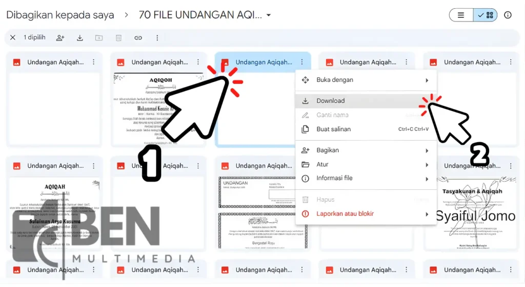 Cara Download File Satu Per Satu di Dalam Folder Google Drive