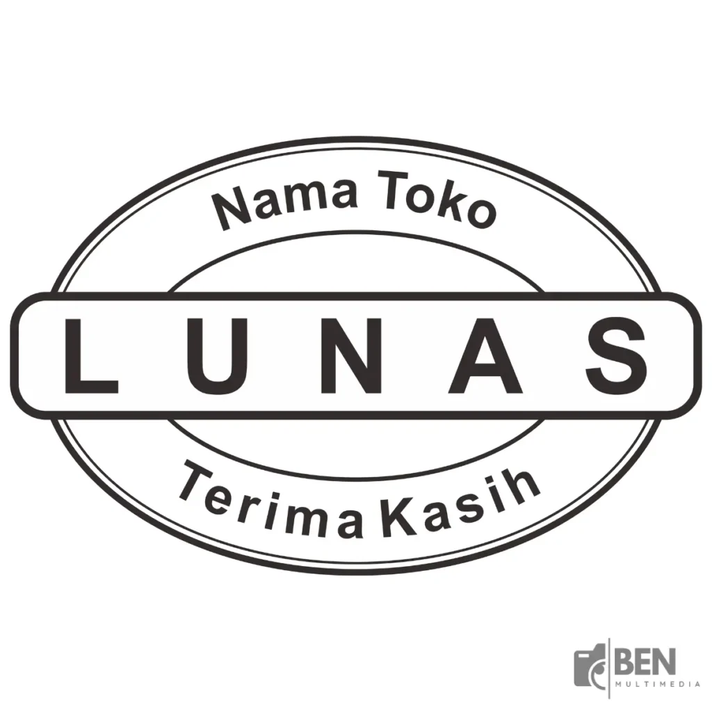 contoh stempel lunas unik 15