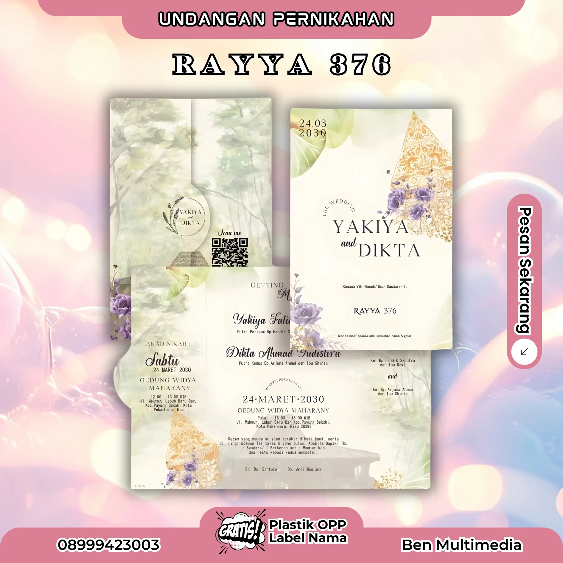 Cetak RAYYA 376 Blangko Undangan