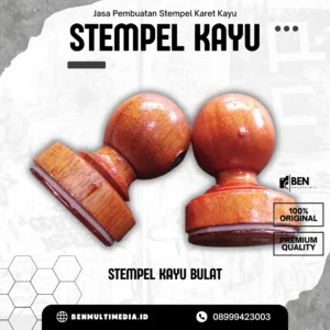 Stempel Kayu Bulat Ukuran Standar