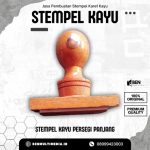 Stempel Kayu Persegi Panjang