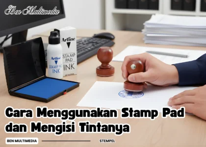 Cara Menggunakan Stamp Pad dan Mengisi Tintanya yang Benar
