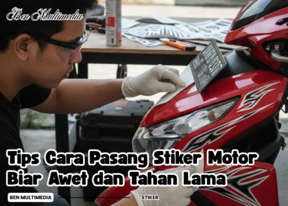 Cara Pasang Stiker Motor Biar Awet