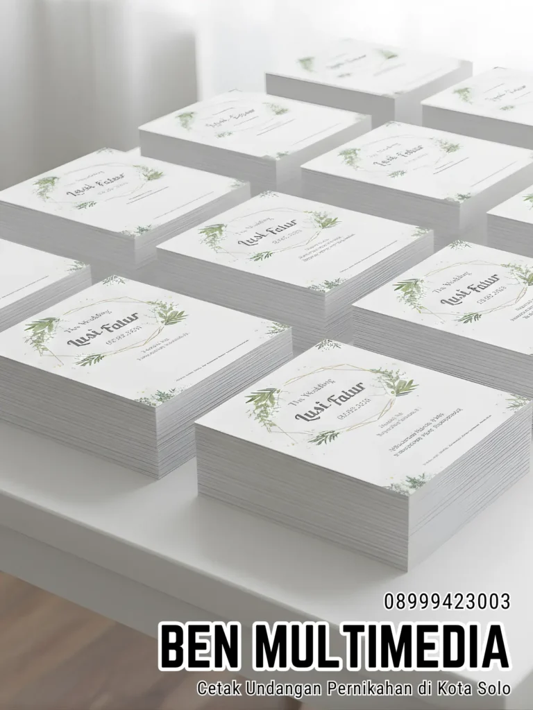 Cetak Undangan Pernikahan Mojosongo Ben Multimedia