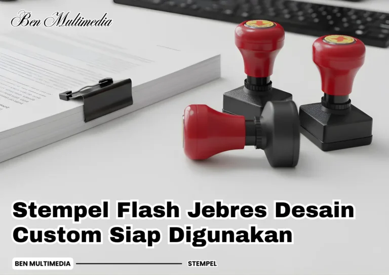 Jual Stempel Flash Jebres Desain Custom Siap Digunakan