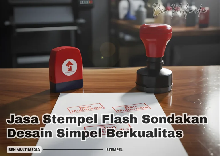 Jasa Stempel Flash Sondakan Desain Simpel Berkualitas