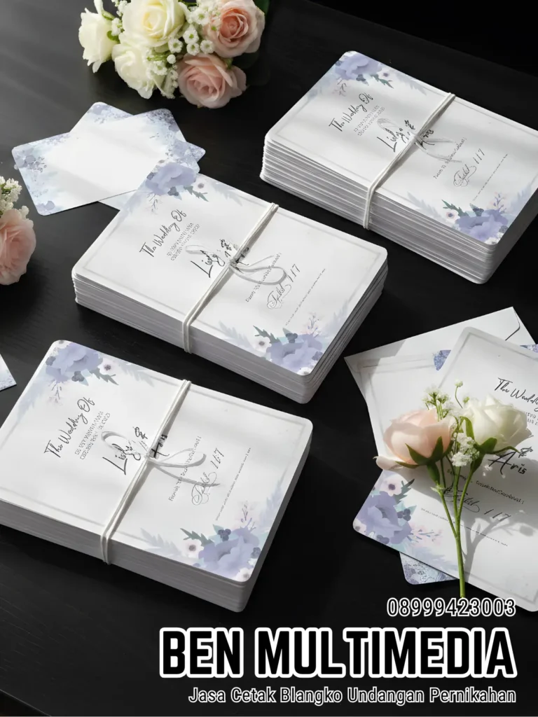 Jasa Cetak Blangko Undangan Pernikahan Bumi Ben Multimedia