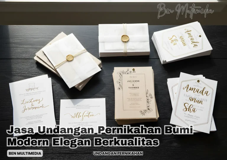 Jasa Undangan Pernikahan Bumi Modern Elegan Berkualitas