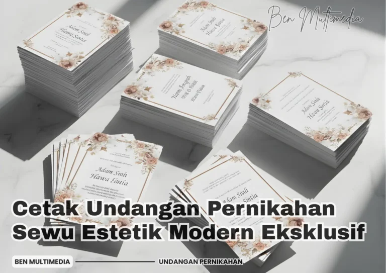 Cetak Undangan Pernikahan Sewu Estetik Modern Eksklusif