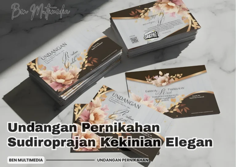 Undangan Pernikahan Sudiroprajan Custom Kekinian Elegan