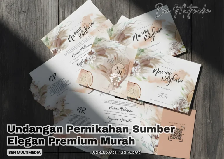 Undangan Pernikahan Sumber Elegan Premium Murah