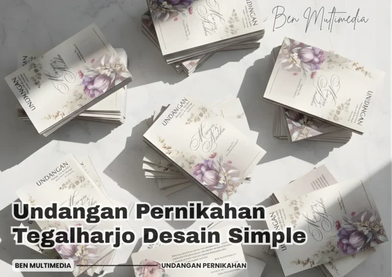 Undangan Pernikahan Tegalharjo Desain Simple Tetap Mewah