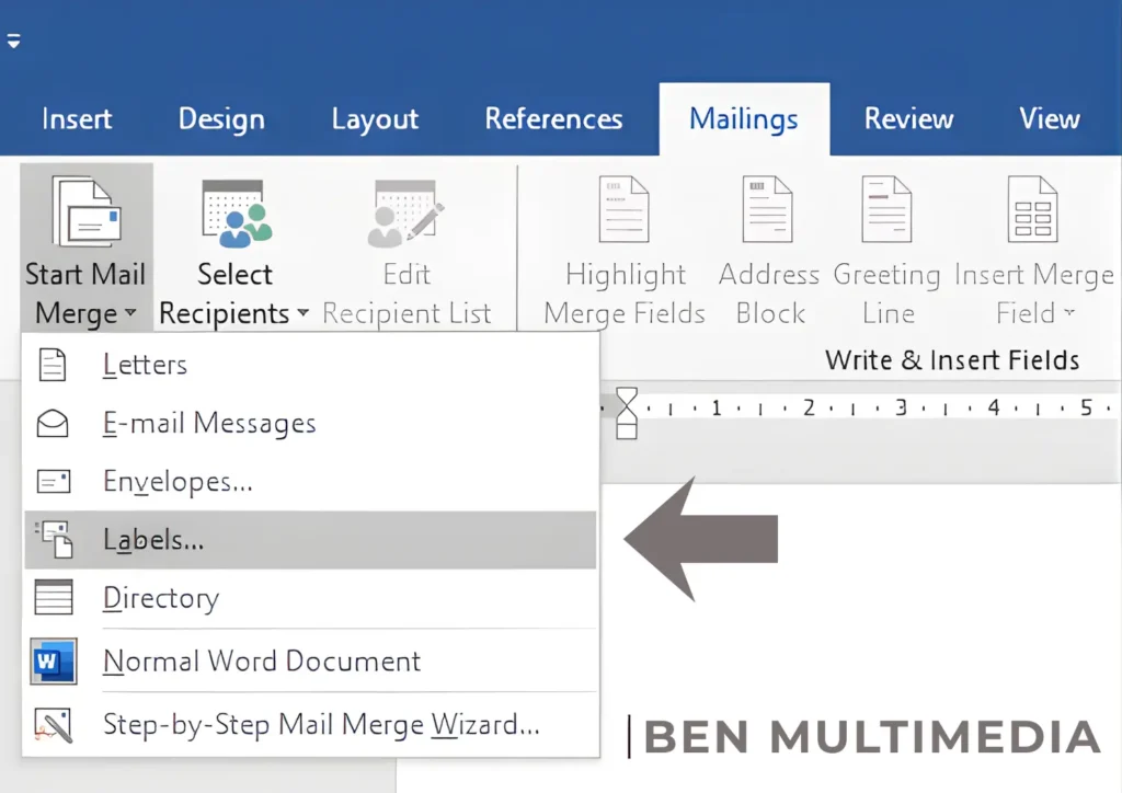 Cara Mengatur Label di Microsoft Word