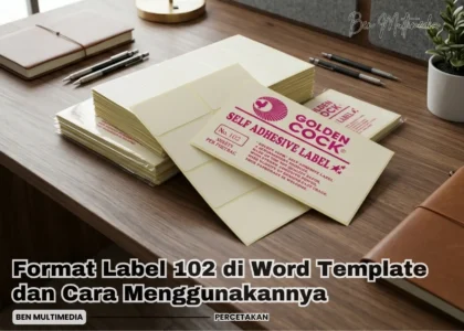 Format Label 102 di Word