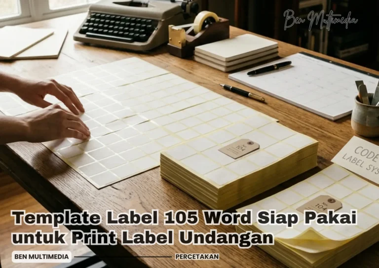 Download Format Label 106 Word Gratis Template Siap Cetak