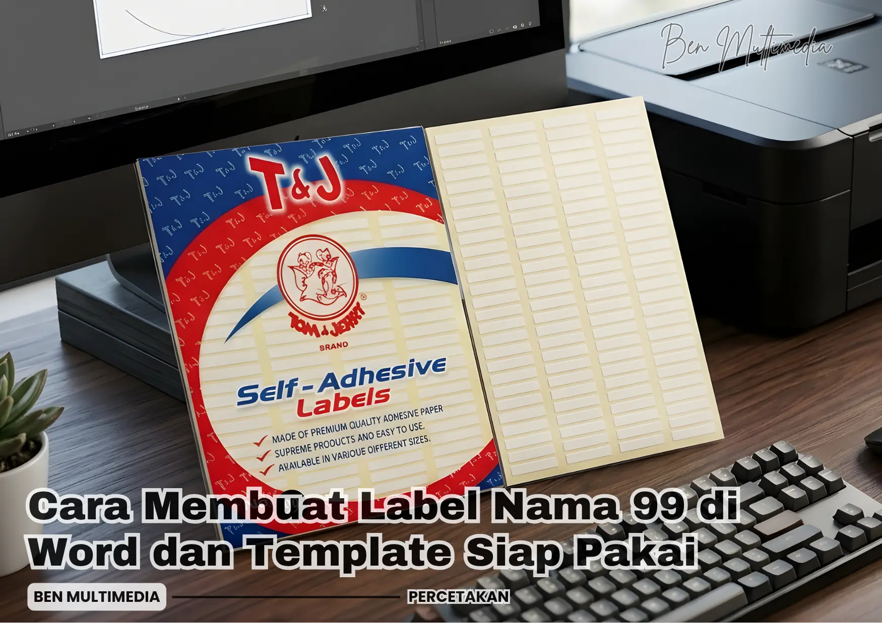 Cara Membuat Label Nama 99 di Word dan Template Siap Pakai