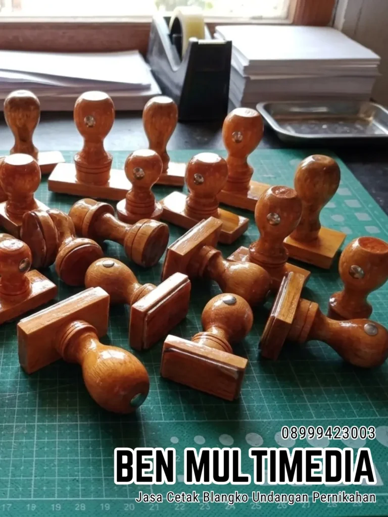 Jasa Pembuatan Stempel Karet Gagang Kayu Danukusuman Ben Multimedia