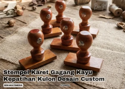 Stempel Karet Gagang Kayu Kepatihan Kulon
