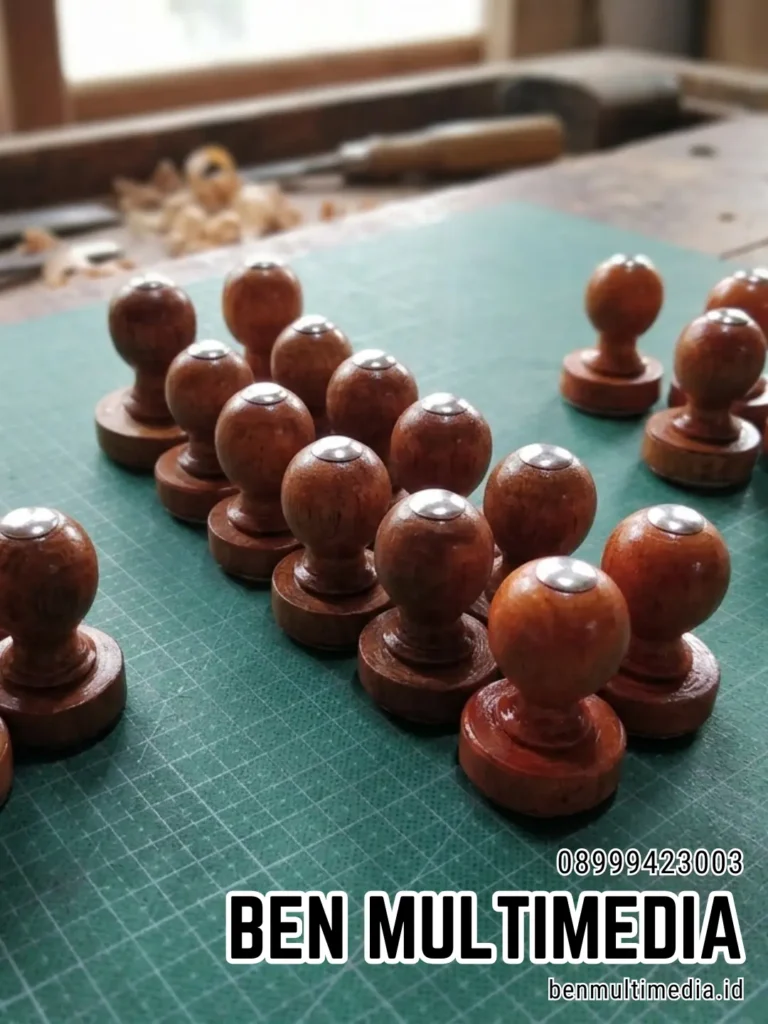Jual Stempel Karet Gagang Kayu di Kelurahan Kerten Ben Multimedia