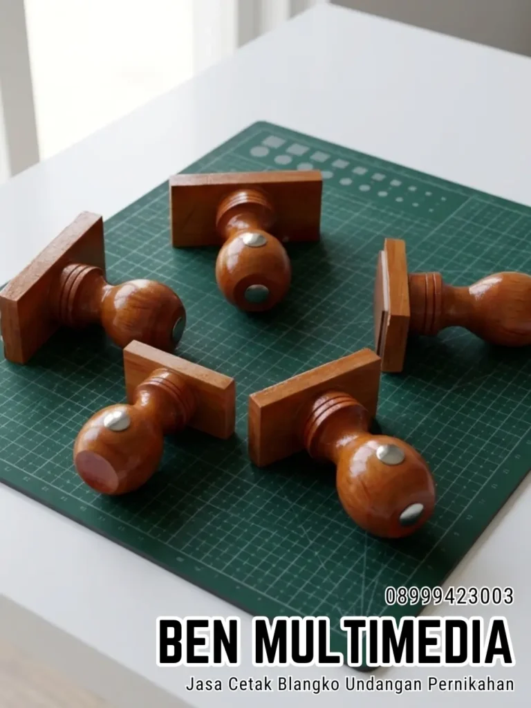 Jual Stempel Karet Gagang Kayu di Kelurahan Manahan Ben Multimedia