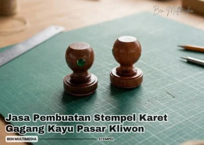 Stempel Karet Gagang Kayu Pasar Kliwon
