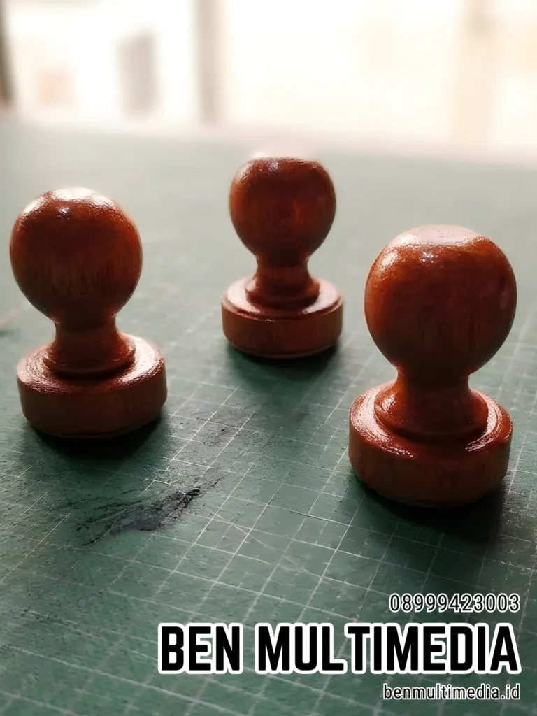 Jual Stempel Karet Gagang Kayu di Kelurahan Penumping Ben Multimedia