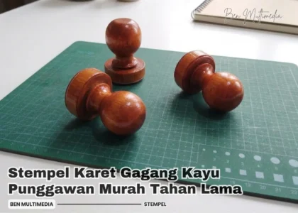 Stempel Karet Gagang Kayu Punggawan