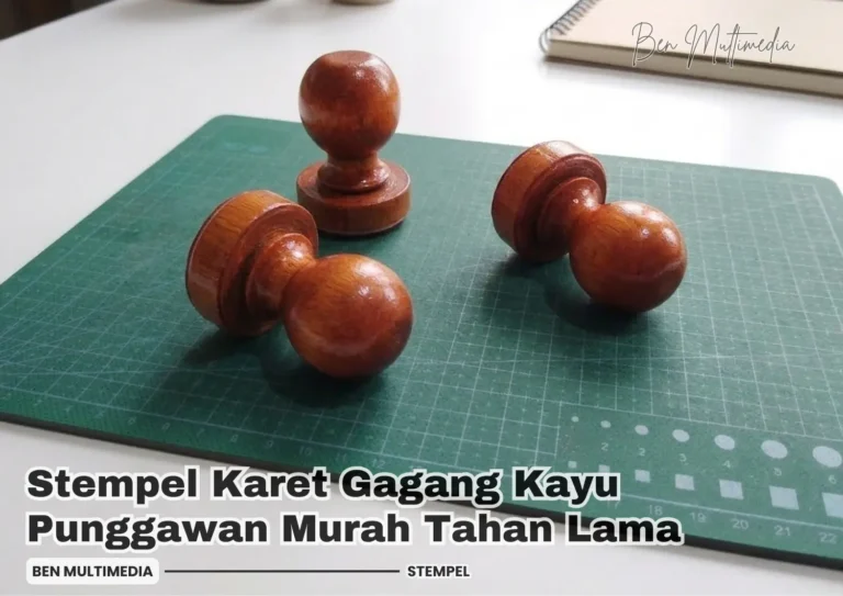 Stempel Karet Gagang Kayu Punggawan Murah Tahan Lama