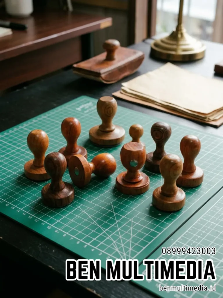 Jual Stempel Karet Gagang Kayu di Kelurahan Purwosari Ben Multimedia
