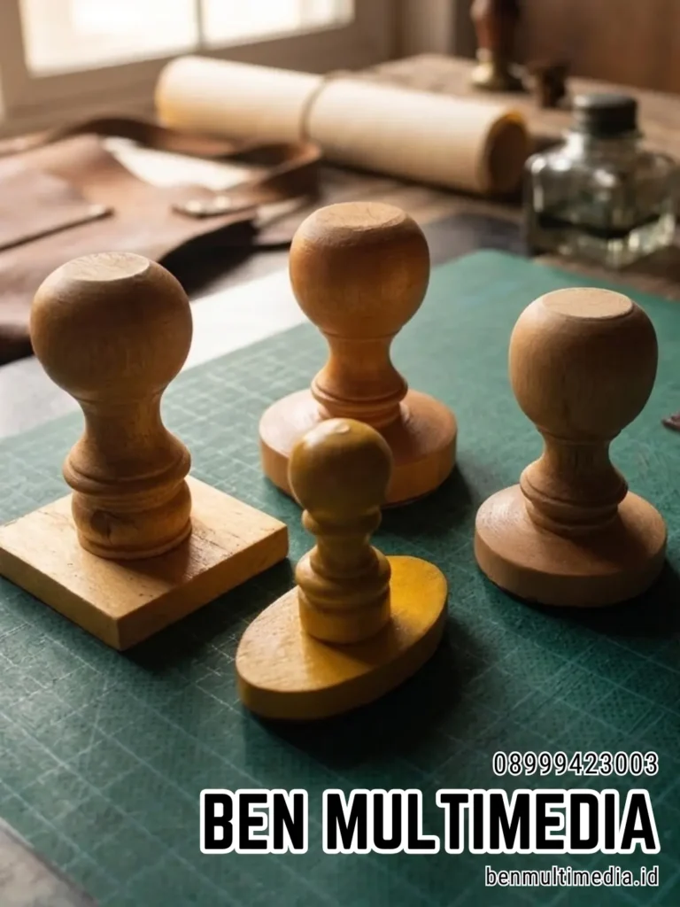 Jual Stempel Karet Gagang Kayu di Kelurahan Sondakan Ben Multimedia