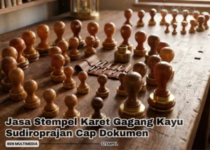 Stempel Karet Gagang Kayu Sudiroprajan