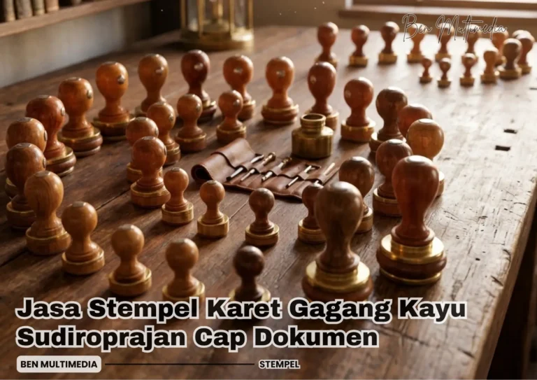 Jasa Stempel Karet Gagang Kayu Sudiroprajan Cap Dokumen