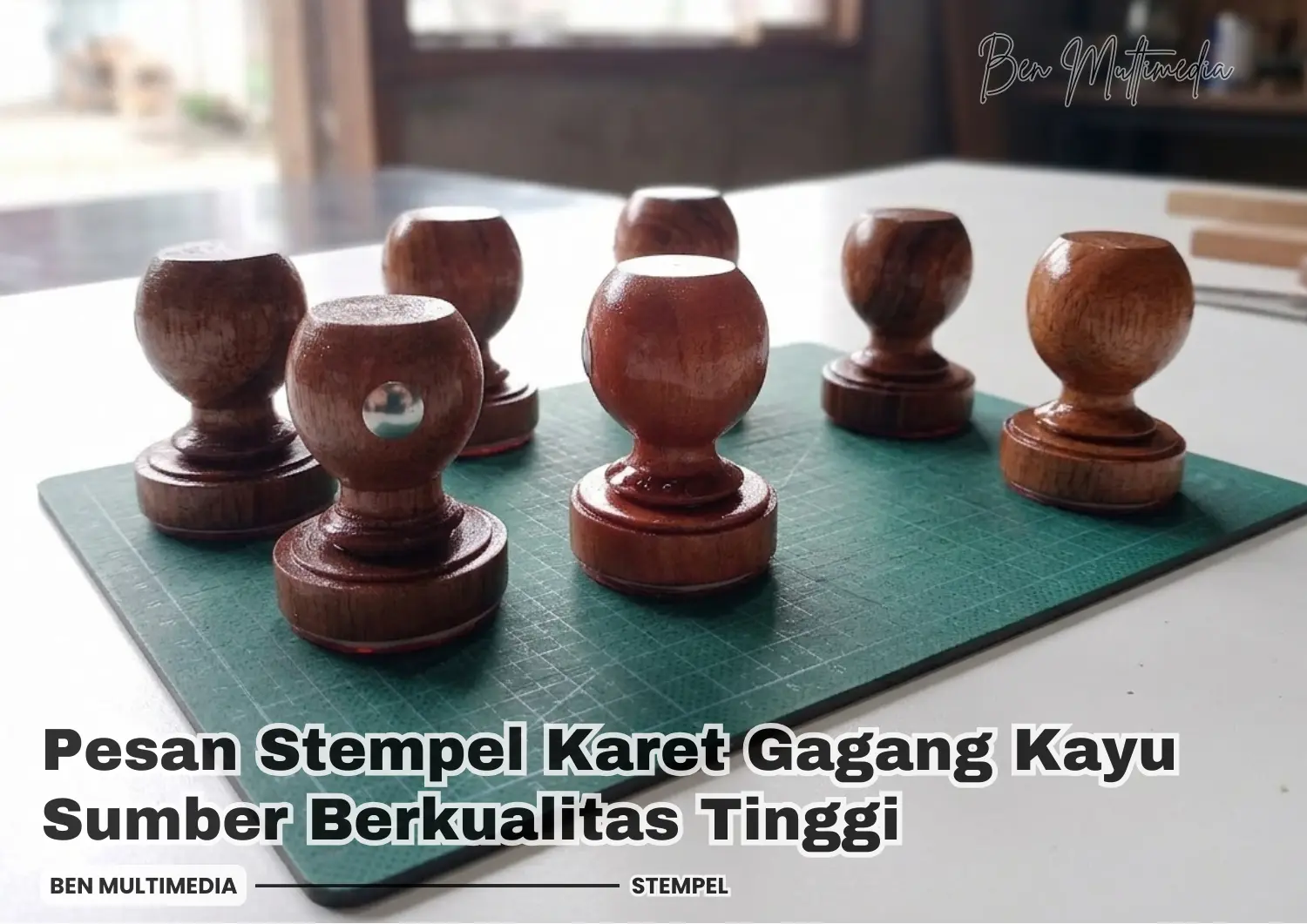 Stempel Karet Gagang Kayu Sumber