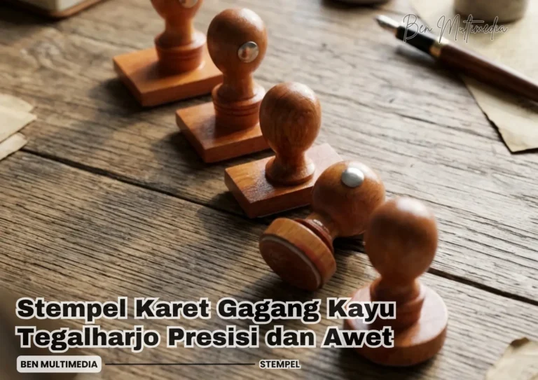 Stempel Karet Gagang Kayu Tegalharjo Presisi dan Awet