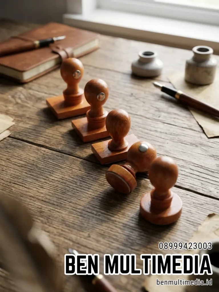 Jual Stempel Karet Gagang Kayu di Kelurahan Tegalharjo Ben Multimedia