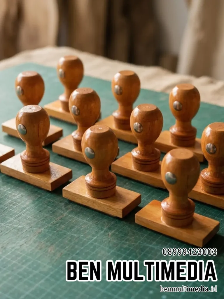 Jasa Pembuatan Stempel Manual di Kelurahan Kedung Lumbu Ben Multimedia