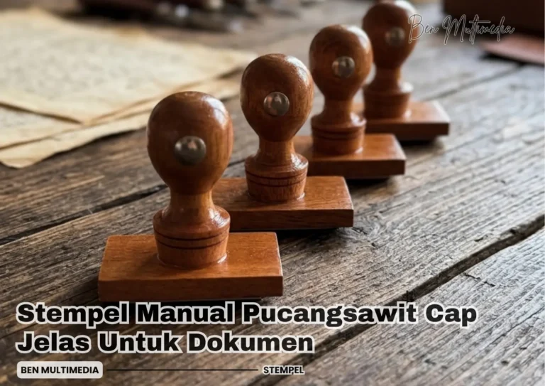 Stempel Manual Pucangsawit Hasil Cap Jelas Untuk Dokumen