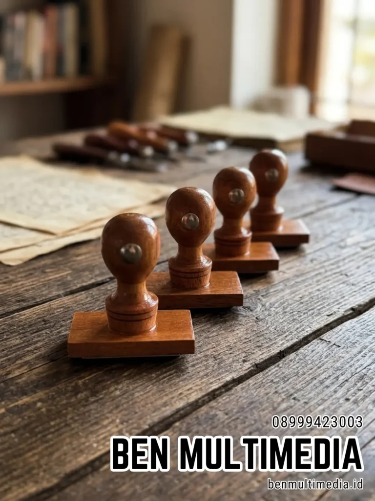 Jasa Pembuatan Stempel Manual di Kelurahan Pucangsawit Ben Multimedia