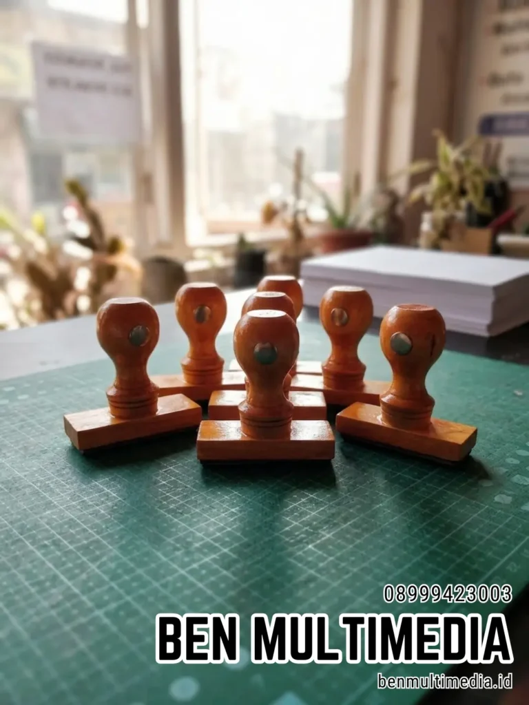 Jasa Pembuatan Stempel Manual di Kelurahan Sangkrah Ben Multimedia