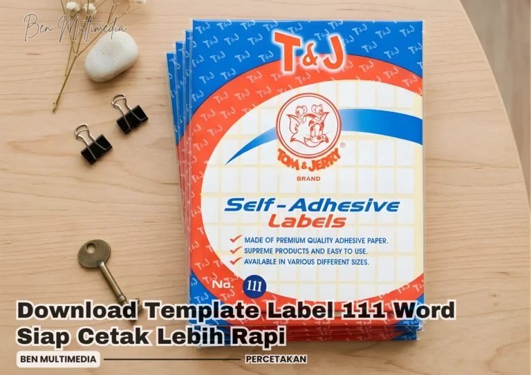 Download Template Label 111 Word Siap Cetak Lebih Rapi