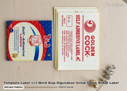 Template Label 113 Word