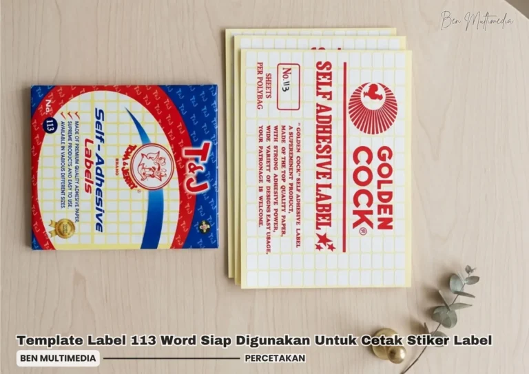 Template Label 113 Word Siap Digunakan Untuk Cetak Stiker Label