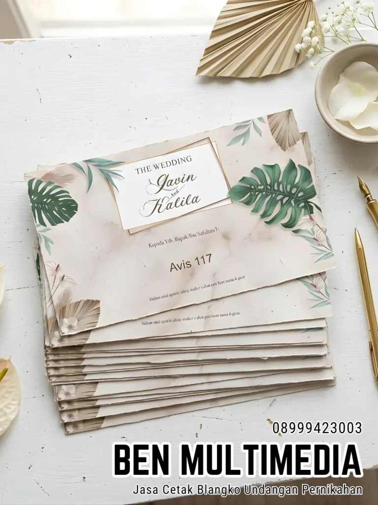 Cetak Undangan Pernikahan Baluwarti Solo Ben Multimedia
