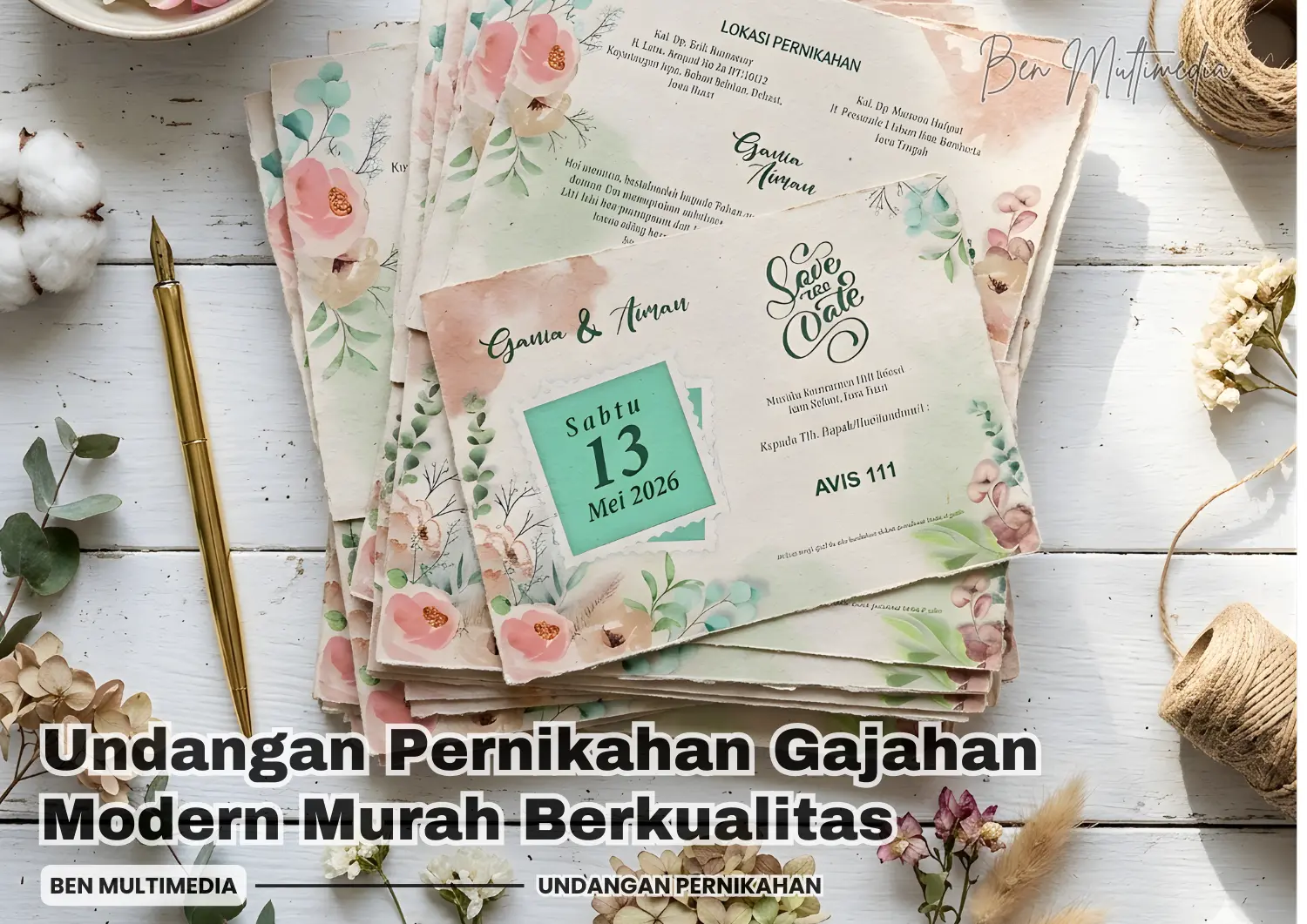 Undangan Pernikahan Gajahan