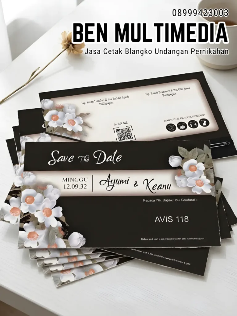 Cetak Blangko Undangan Pernikahan di Kedung Lumbu Ben Multimedia