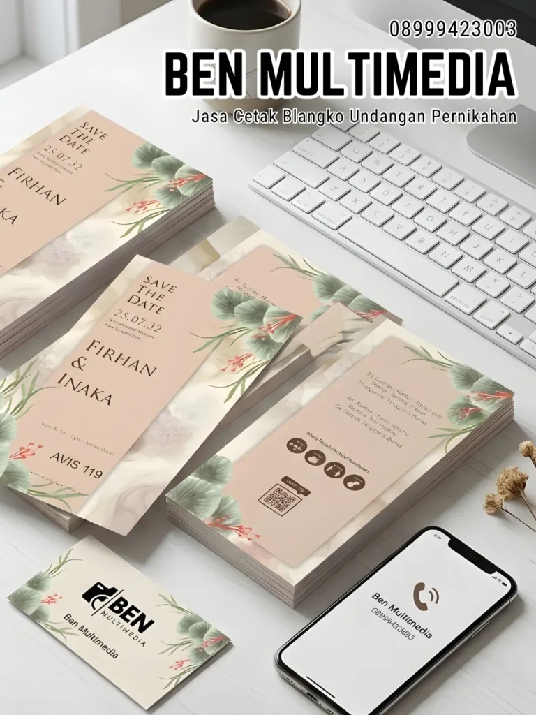 Cetak Blangko Undangan Pernikahan Mojo Ben Multimedia